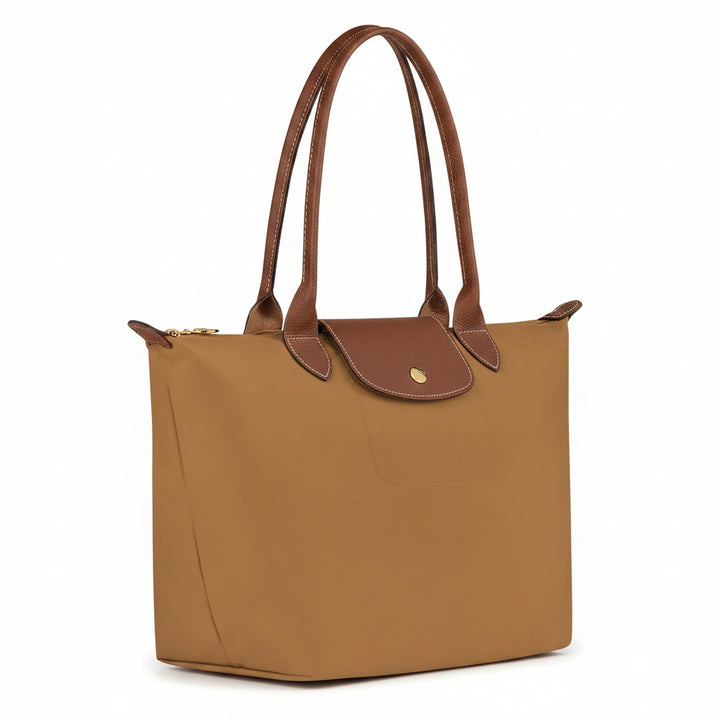 Mila | Klassische Tote Bag mit Lederbesatz