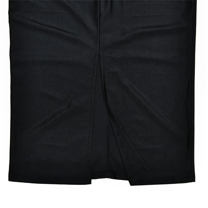 Valeska | Midikleid mit Stehkragen und Cut-out