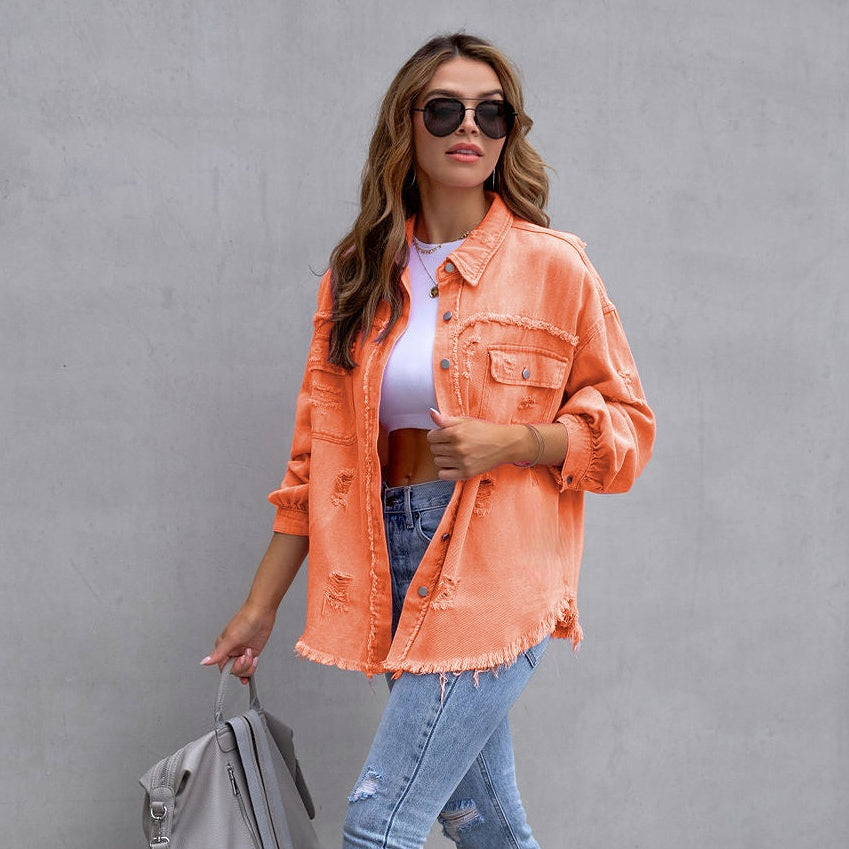Lore | Jeansjacke mit klassischen Brusttaschen für jede Jahreszeit