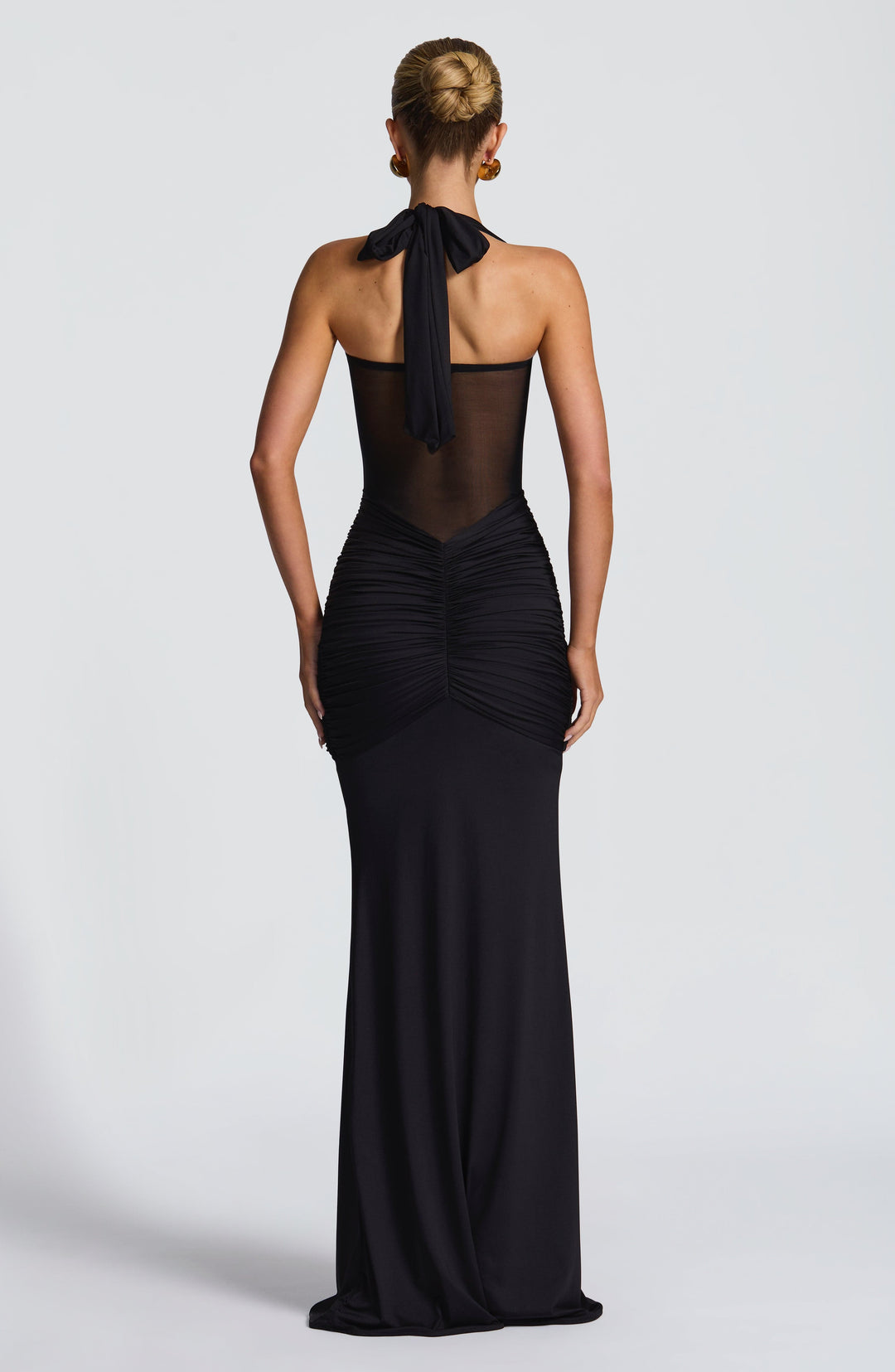 Reinhilde | Maxikleid mit Sweetheart-Ausschnitt und Mesh-Oberteil