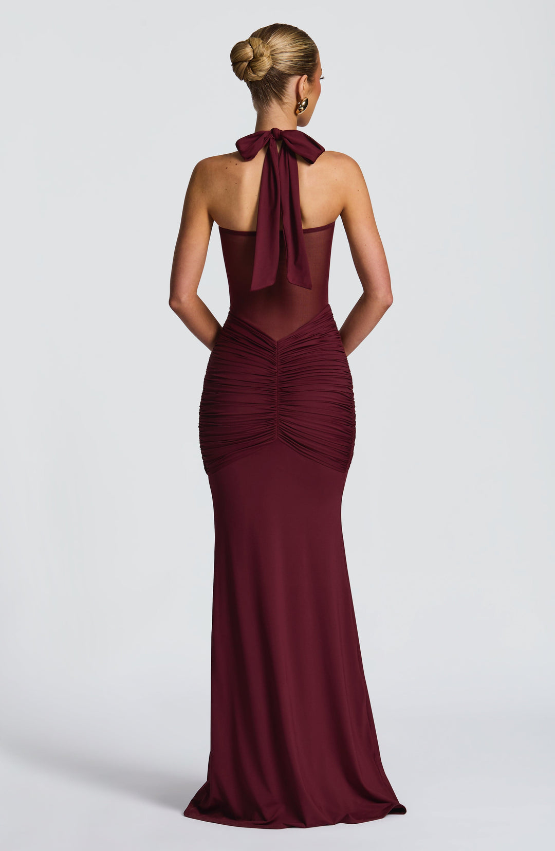 Reinhilde | Maxikleid mit Sweetheart-Ausschnitt und Mesh-Oberteil