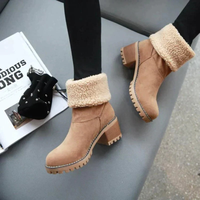 Gotelind | Winterstiefel aus erstklassigem Wildleder mit isolierenden Materialien