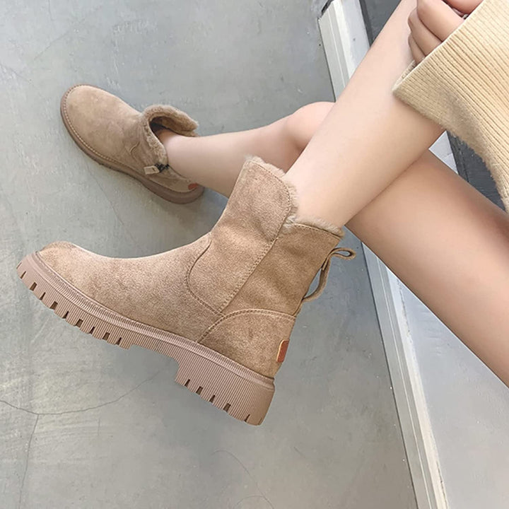 Ruth-Rose | Wildleder-Stiefel mit Fleecefutter und Reißverschluss