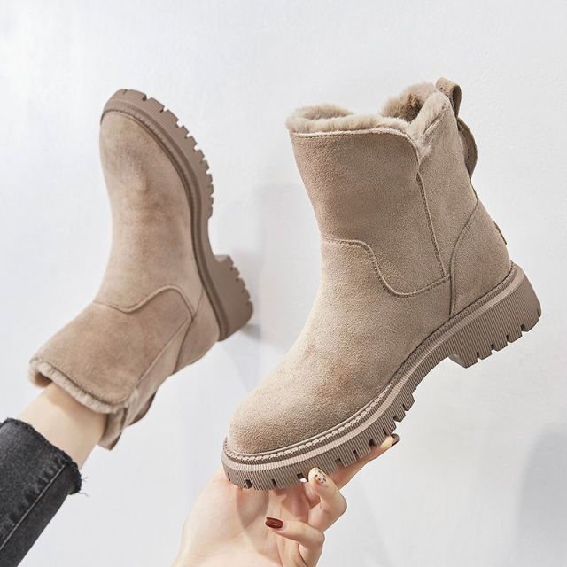 Ruth-Rose | Wildleder-Stiefel mit Fleecefutter und Reißverschluss