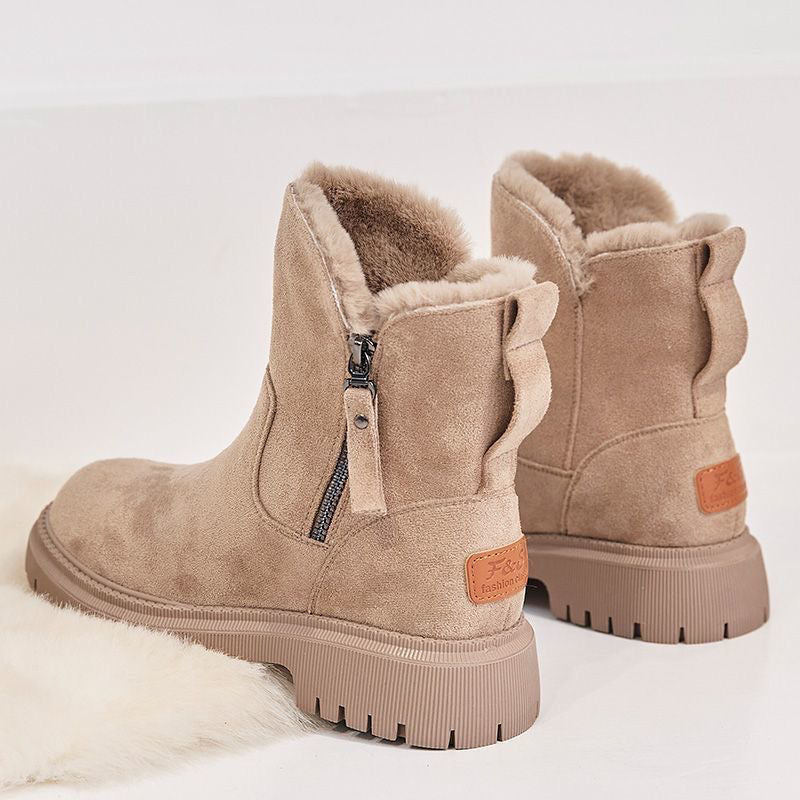 Ruth-Rose | Wildleder-Stiefel mit Fleecefutter und Reißverschluss