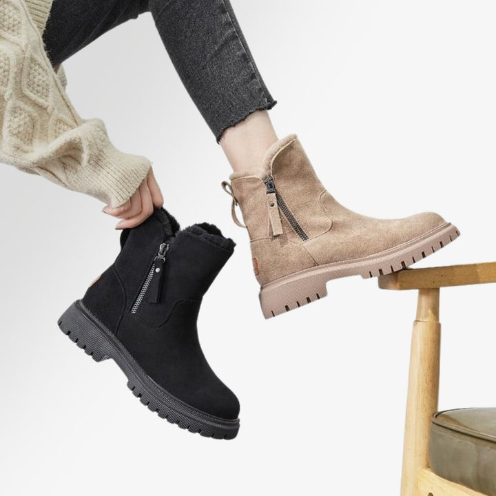 Ruth-Rose | Wildleder-Stiefel mit Fleecefutter und Reißverschluss