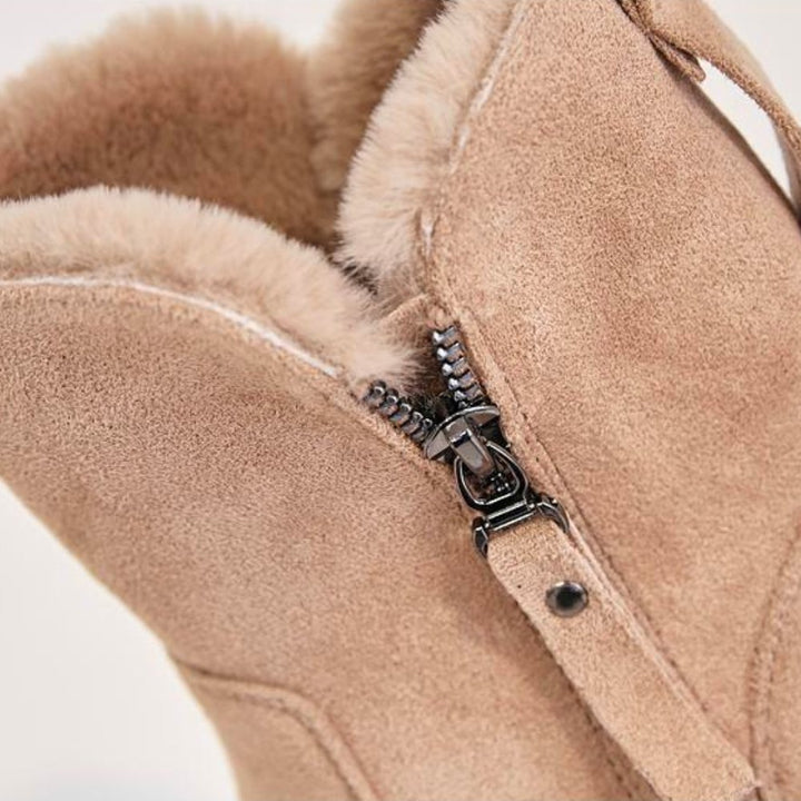 Ruth-Rose | Wildleder-Stiefel mit Fleecefutter und Reißverschluss