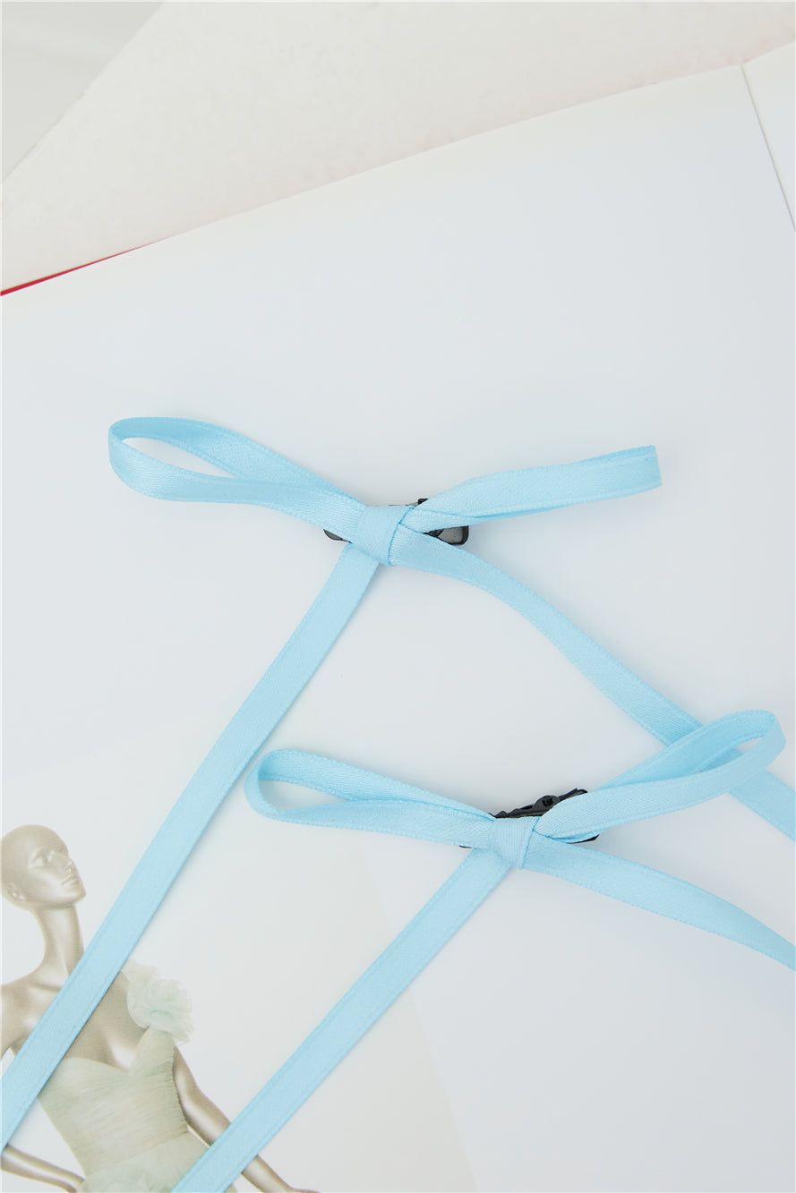 Haarspangen mit blauen Schleifen, 2er-Set